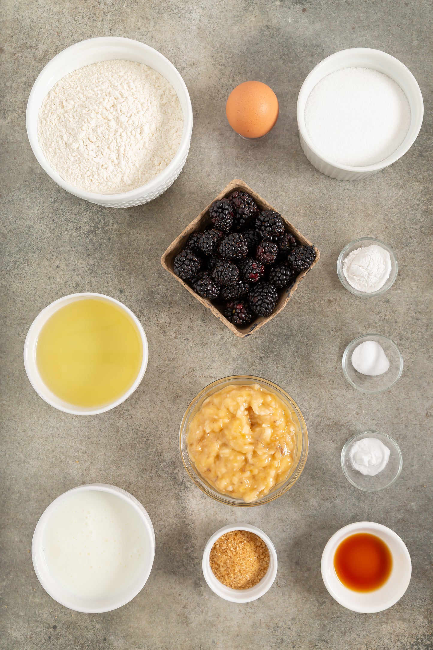 Banana Blackberry Muffins