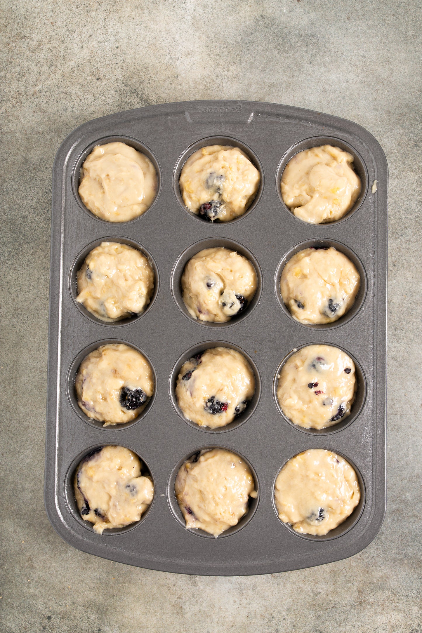 Banana Blackberry Muffins