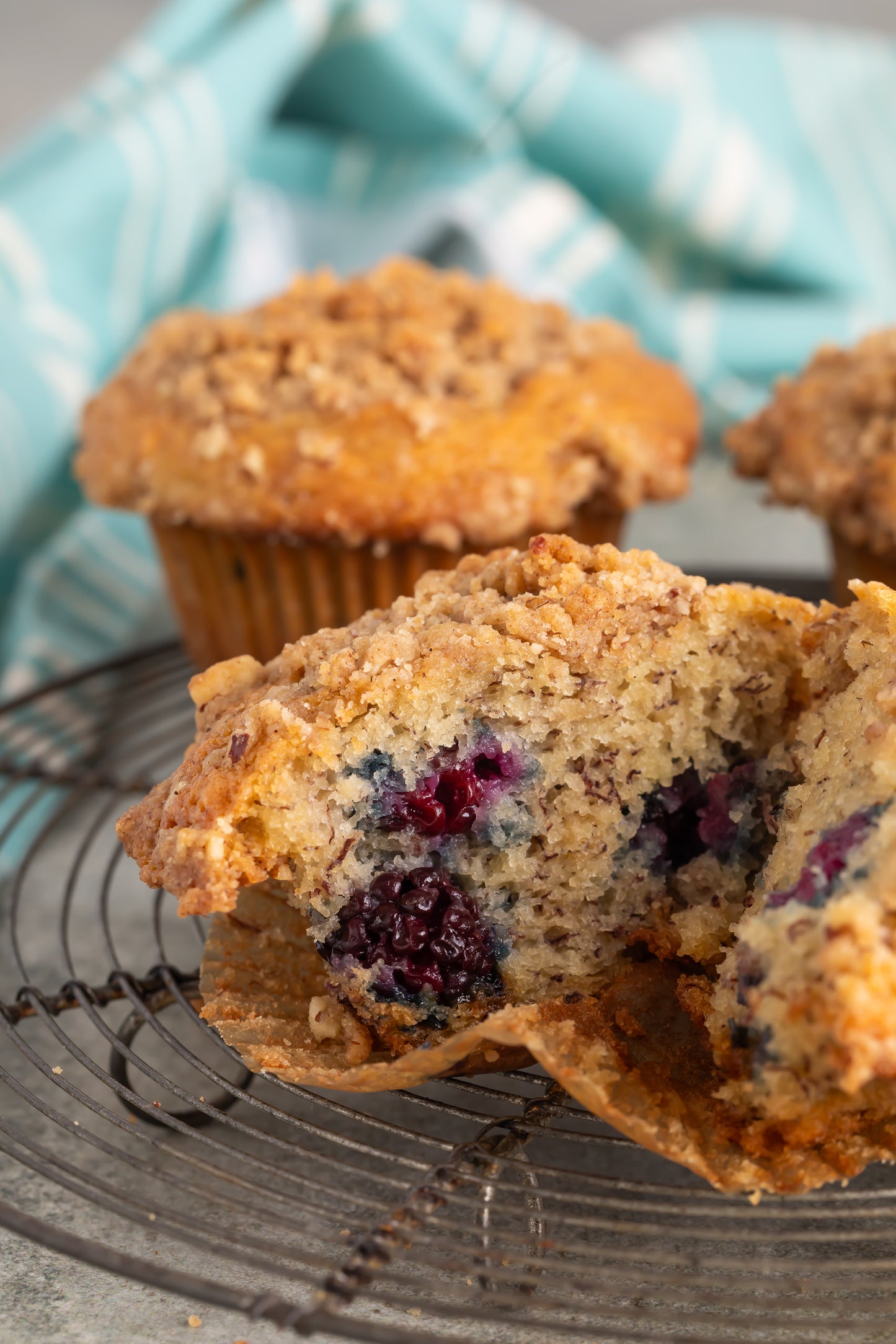 Banana Blackberry Muffins