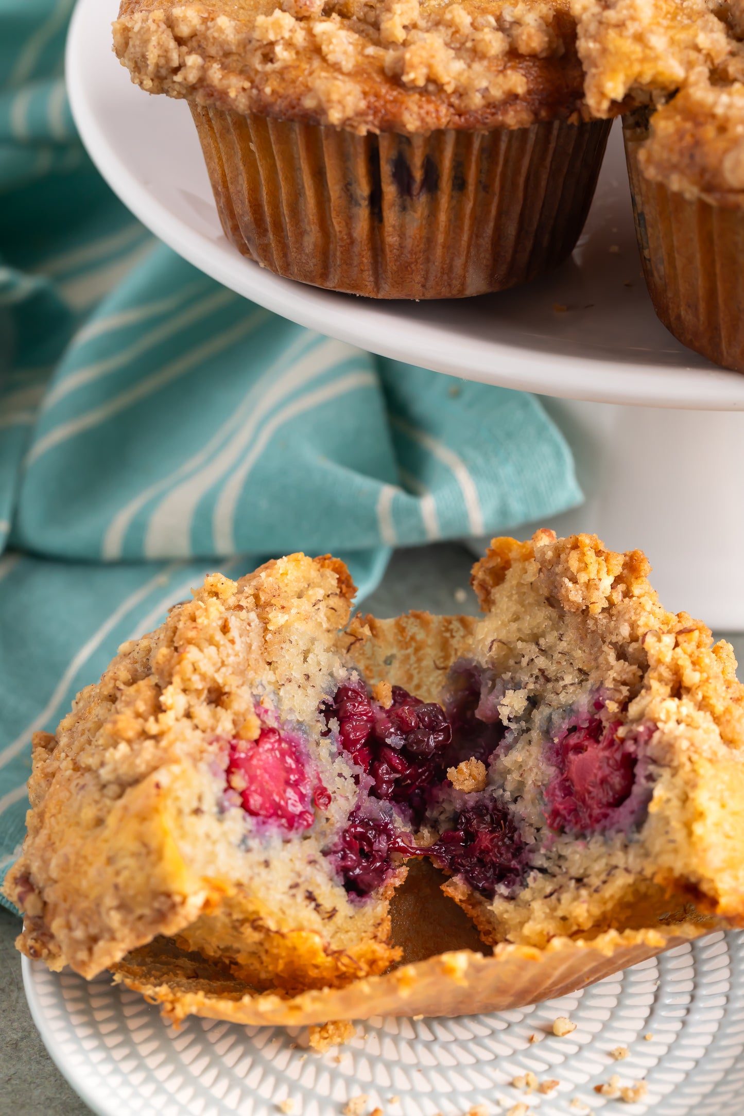 Banana Blackberry Muffins