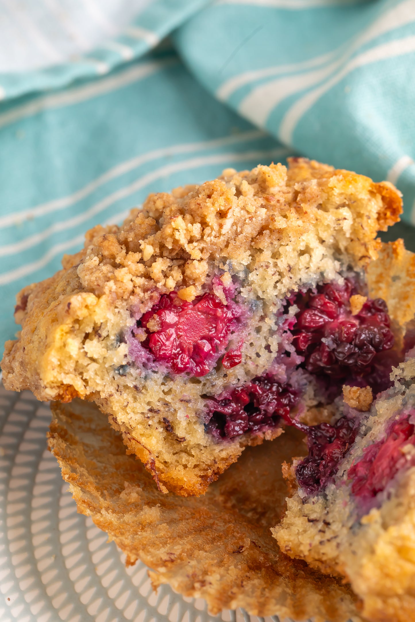 Banana Blackberry Muffins