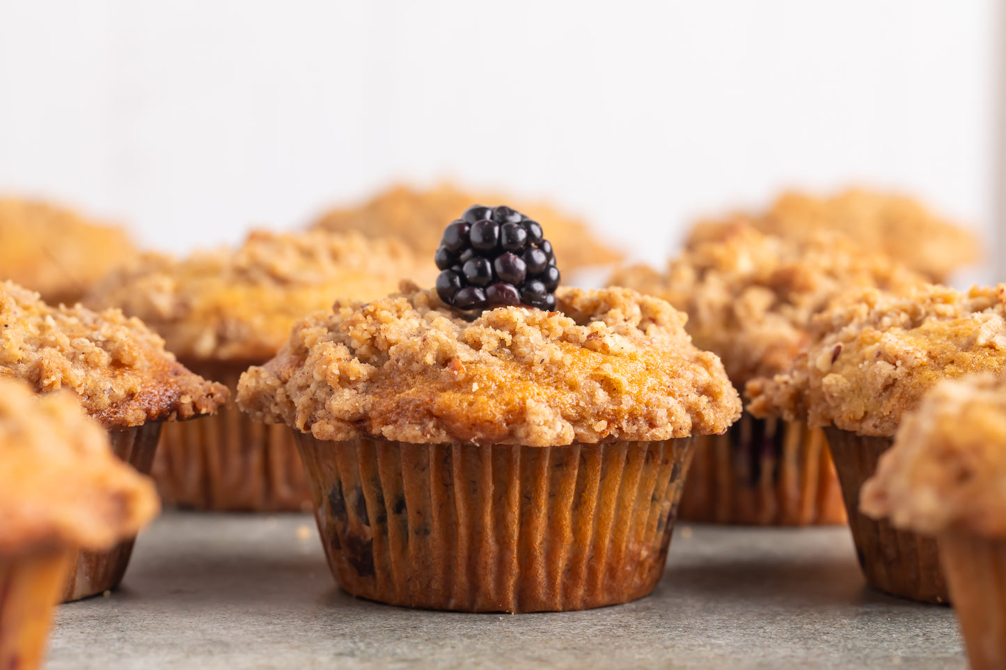 Banana Blackberry Muffins