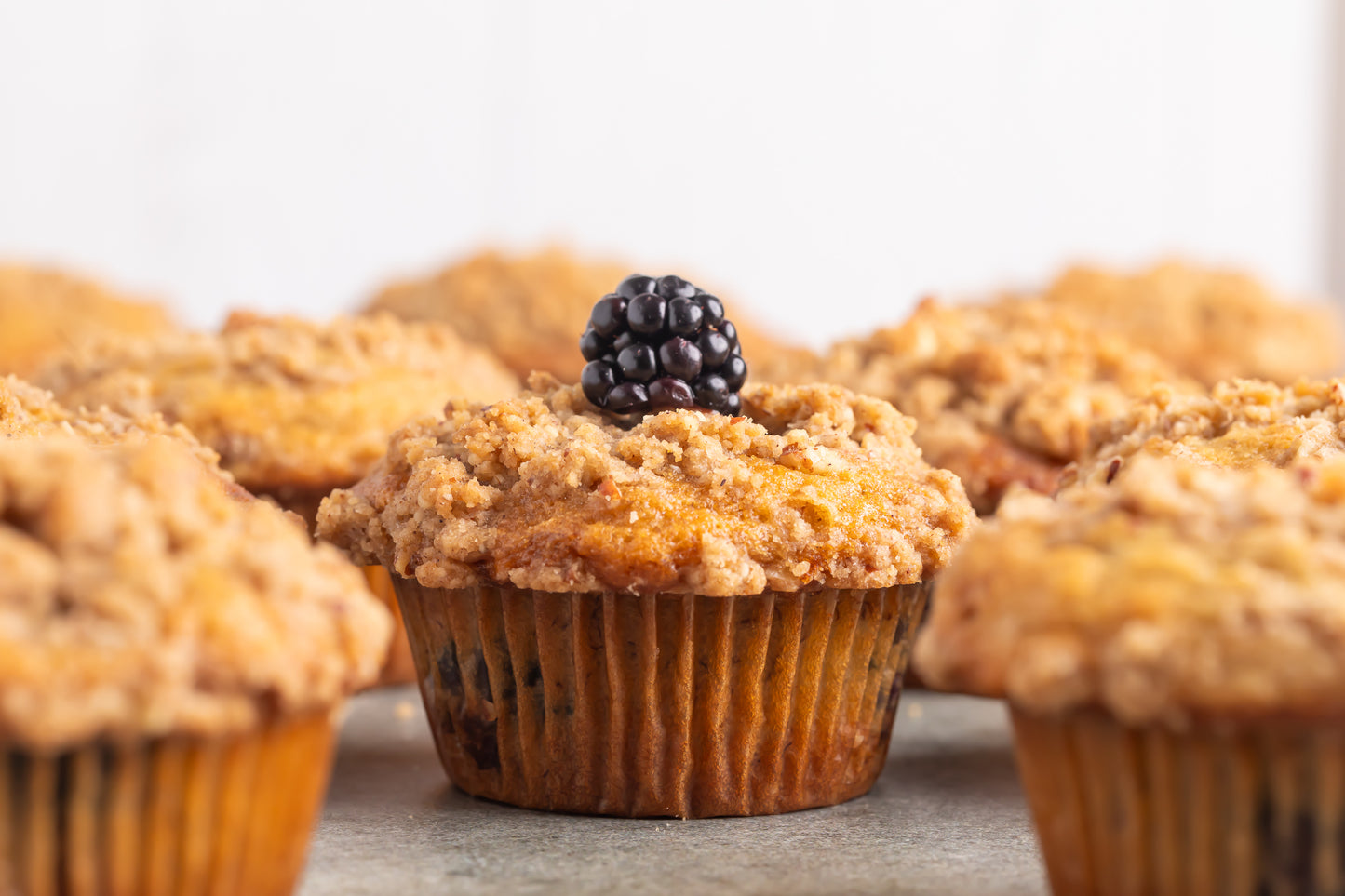 Banana Blackberry Muffins
