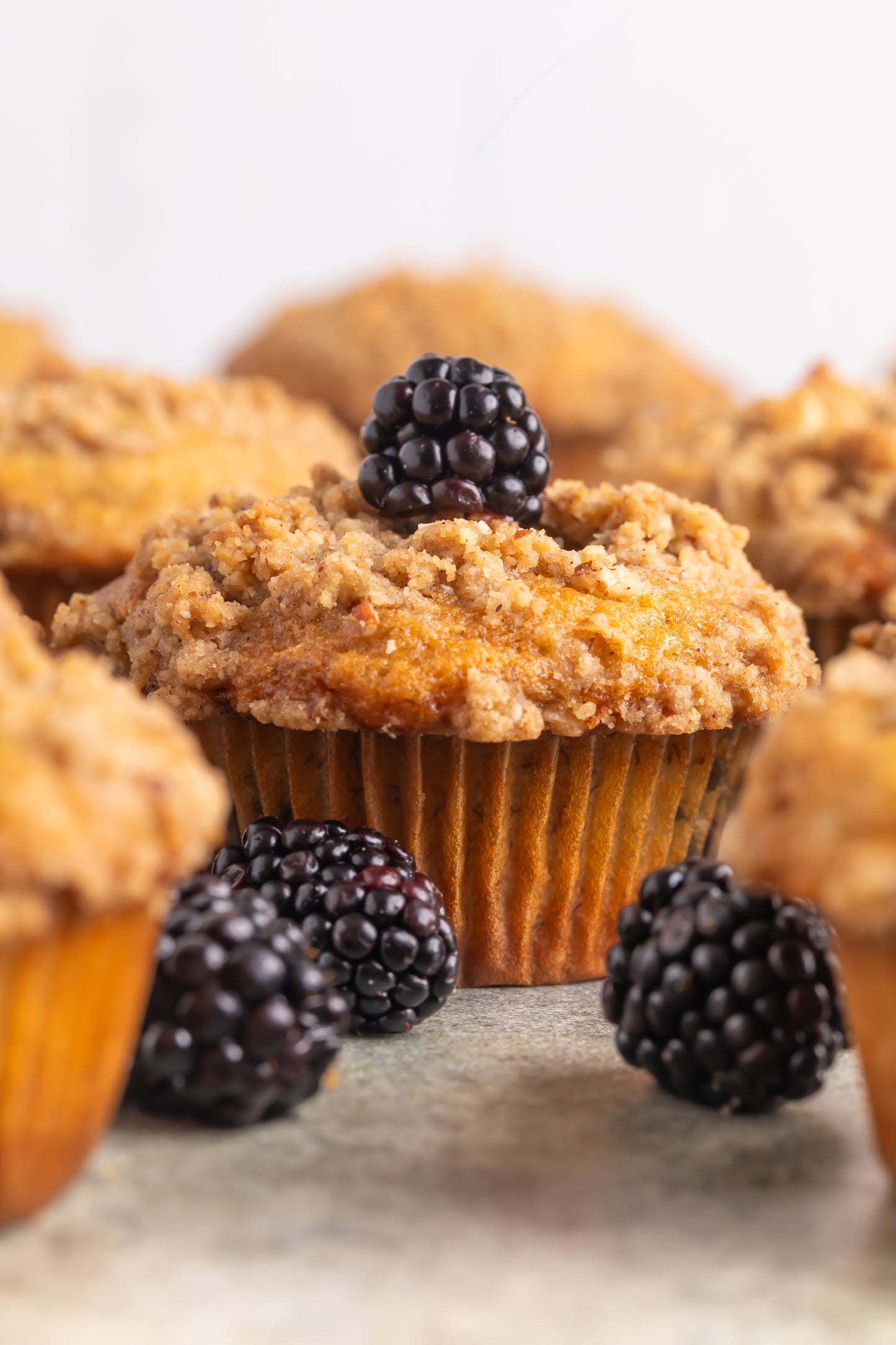 Banana Blackberry Muffins