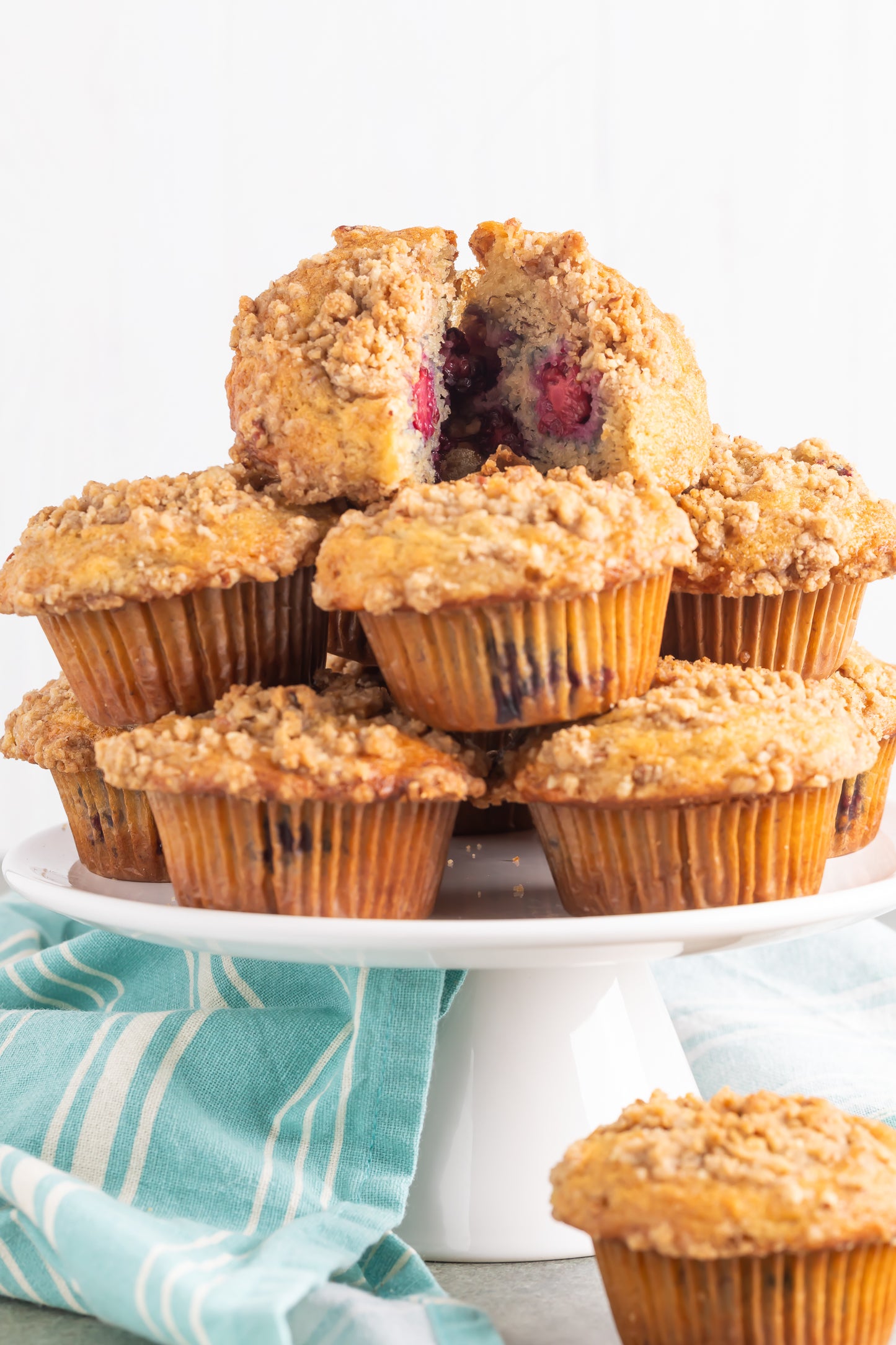 Banana Blackberry Muffins