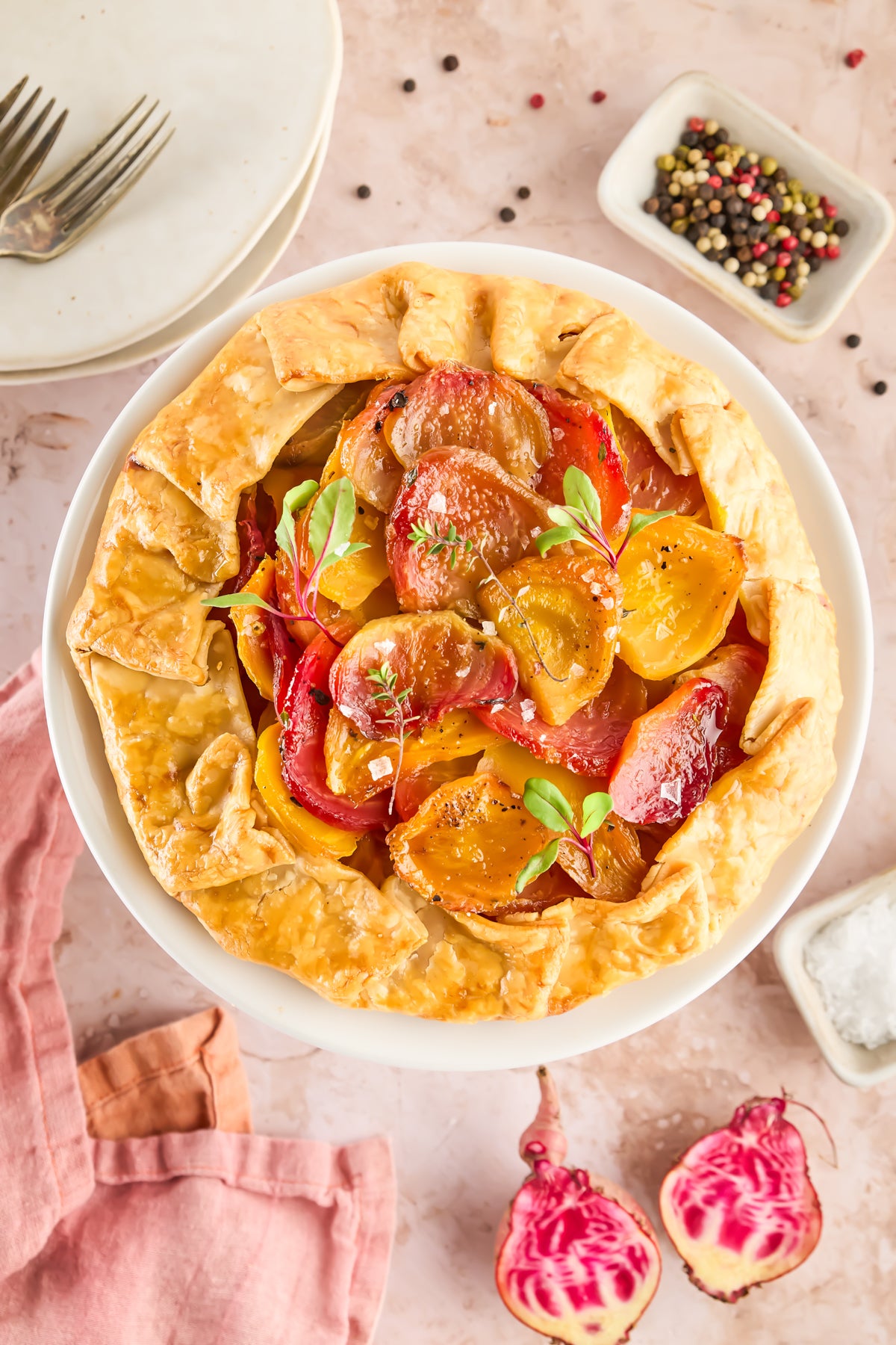 Roasted Beet Crostata