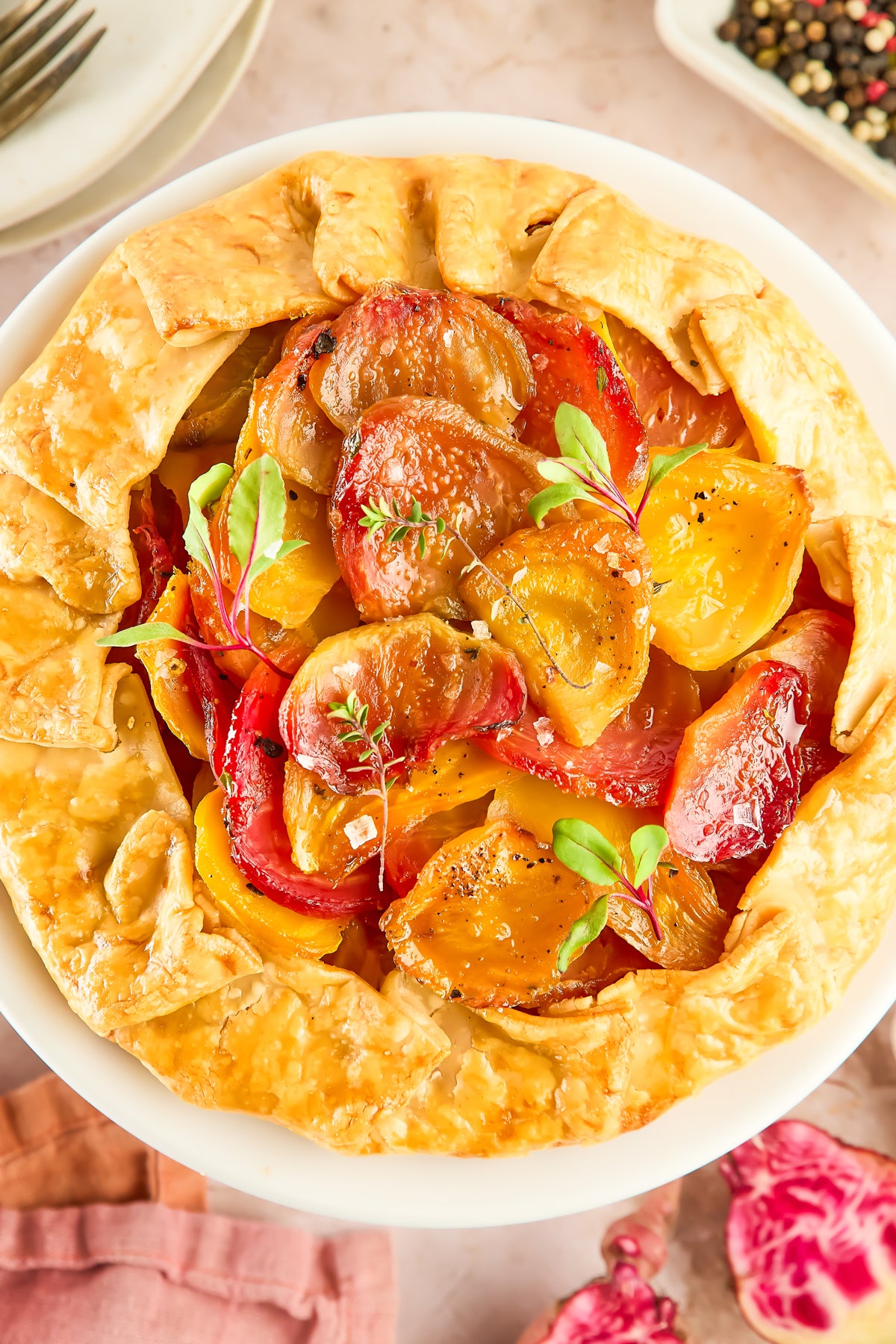 Roasted Beet Crostata
