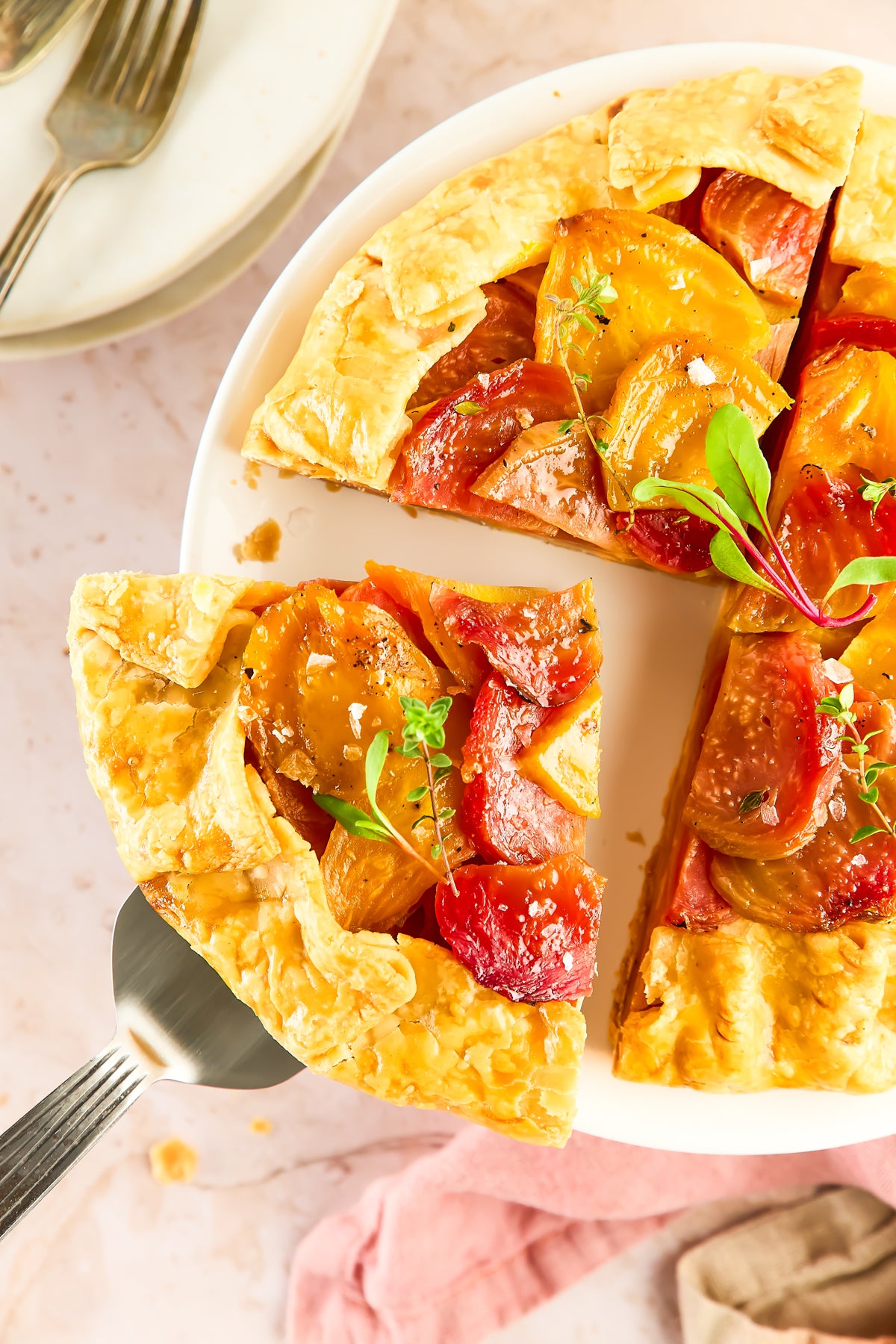 Roasted Beet Crostata