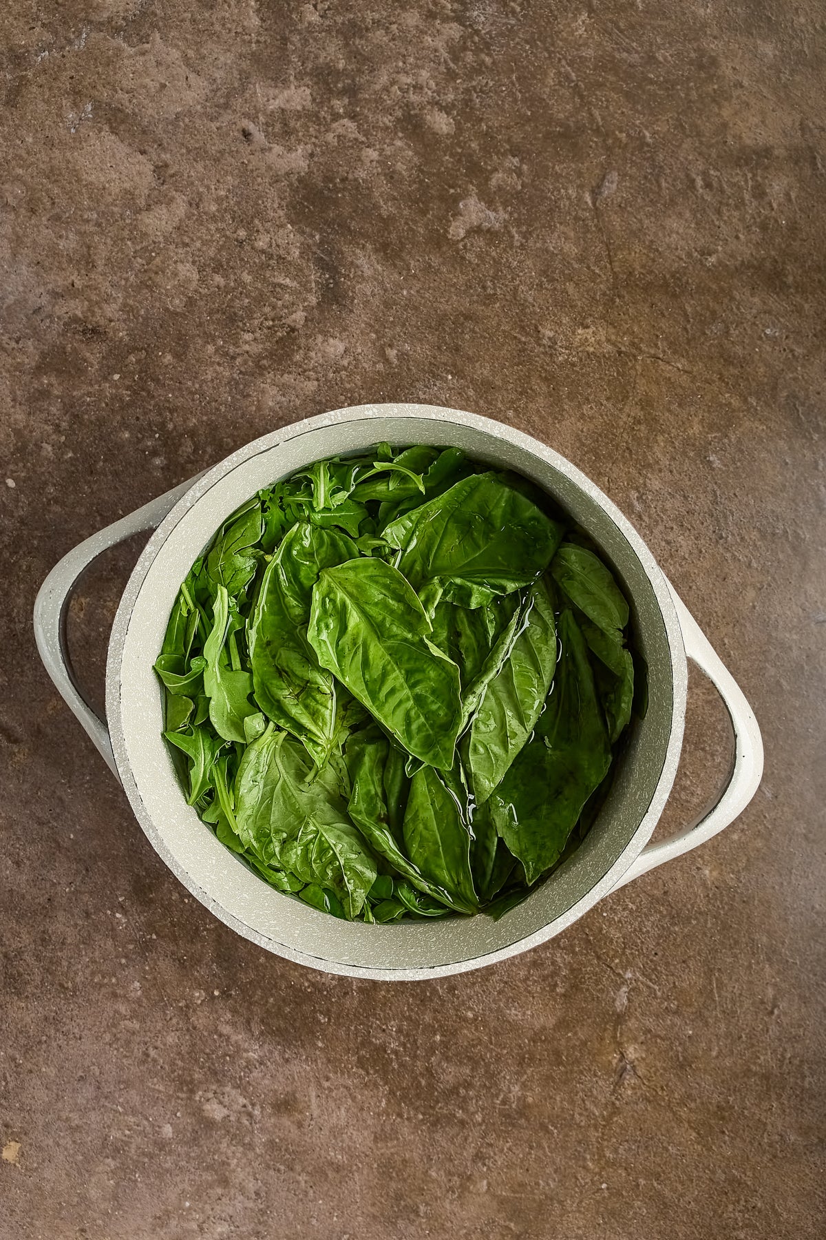 Cavatelli with Arugula/Basil Pesto