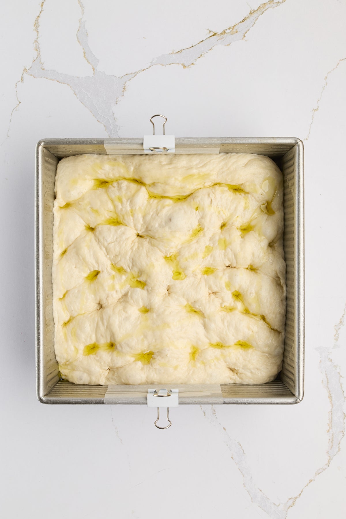 Classic Focaccia Bread with Coarse Salt
