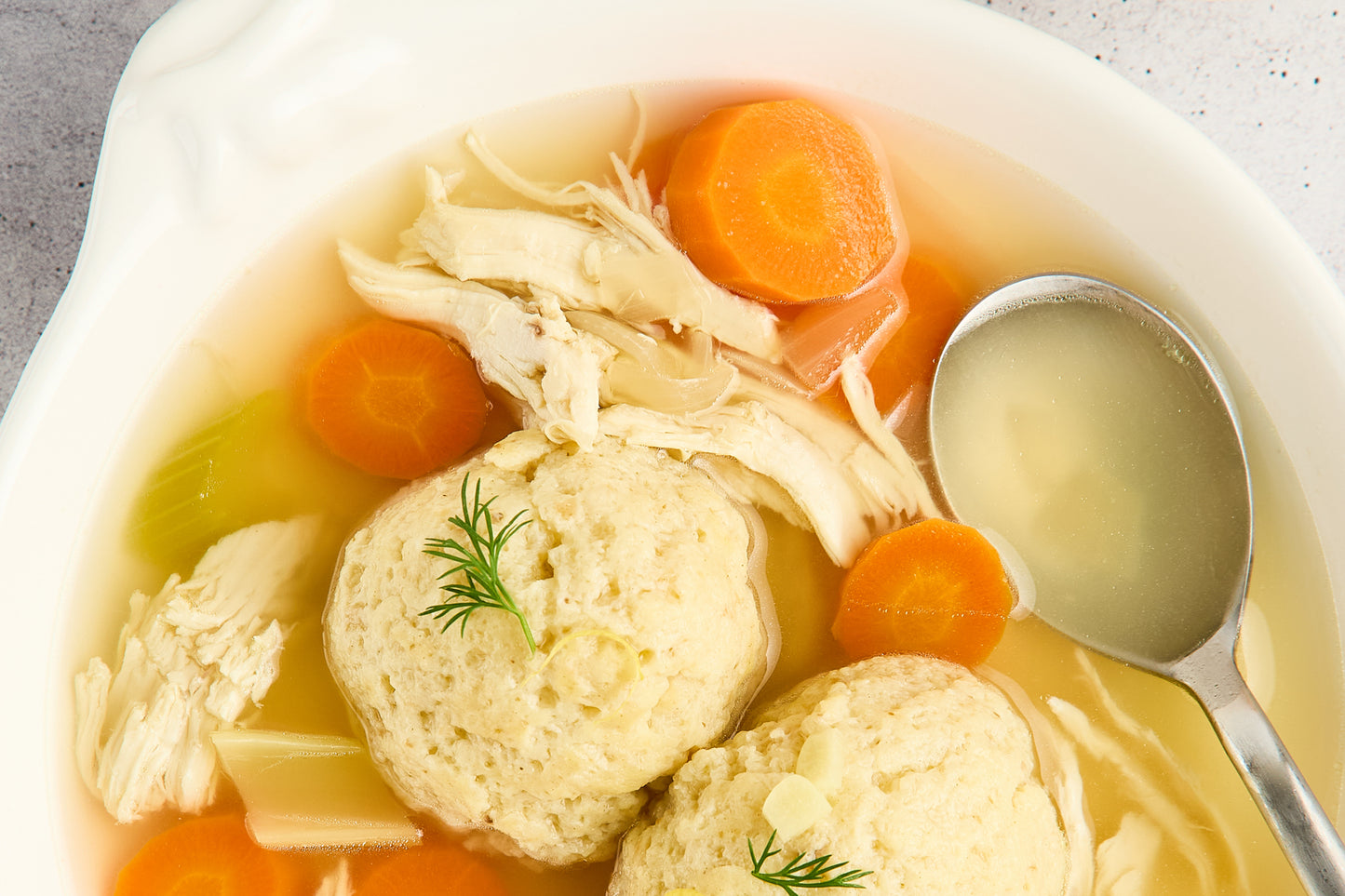 Slow Cooker Chicken Matzo Ball Soup