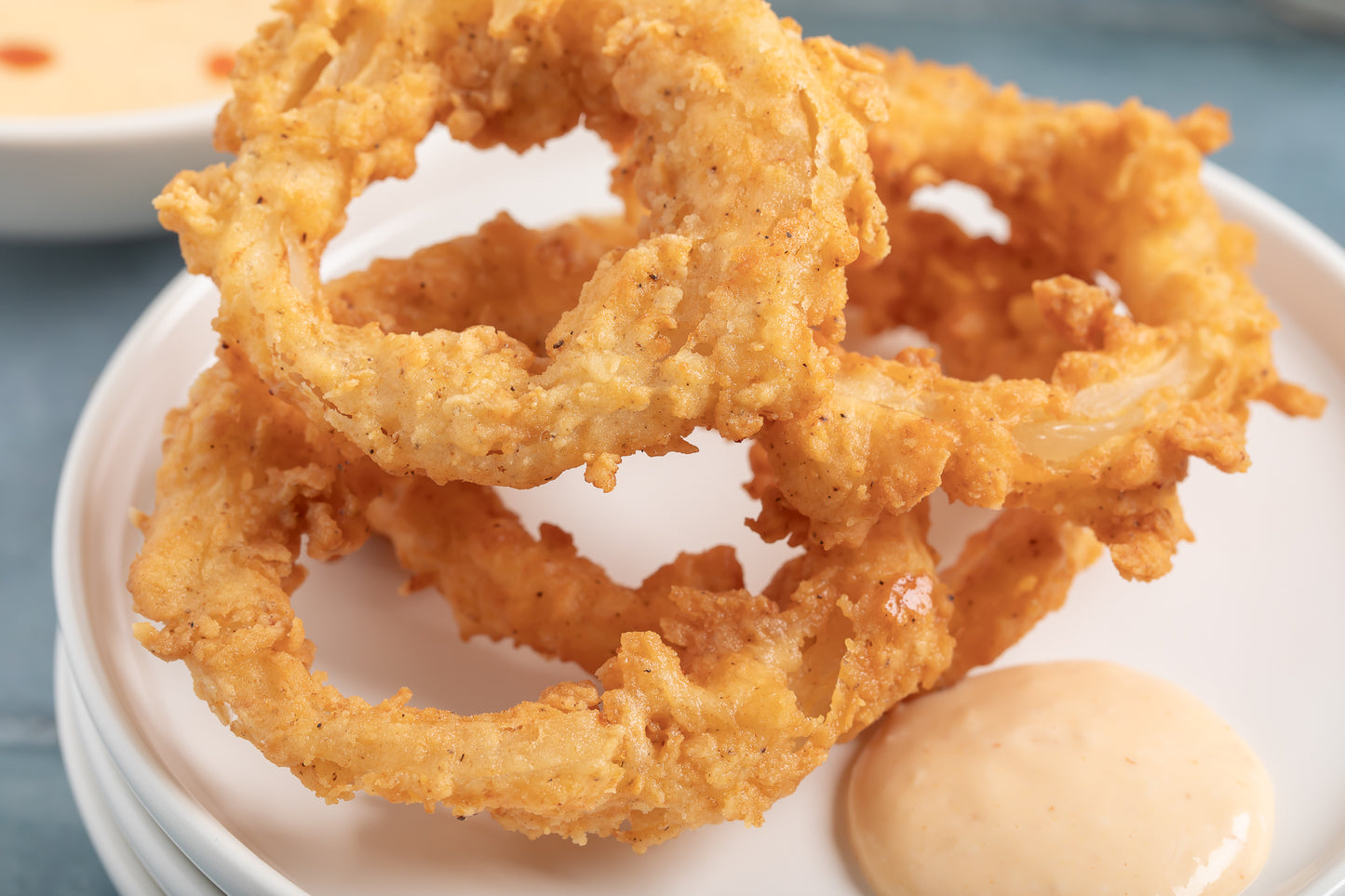 Onion Rings with Dipping Sauce
