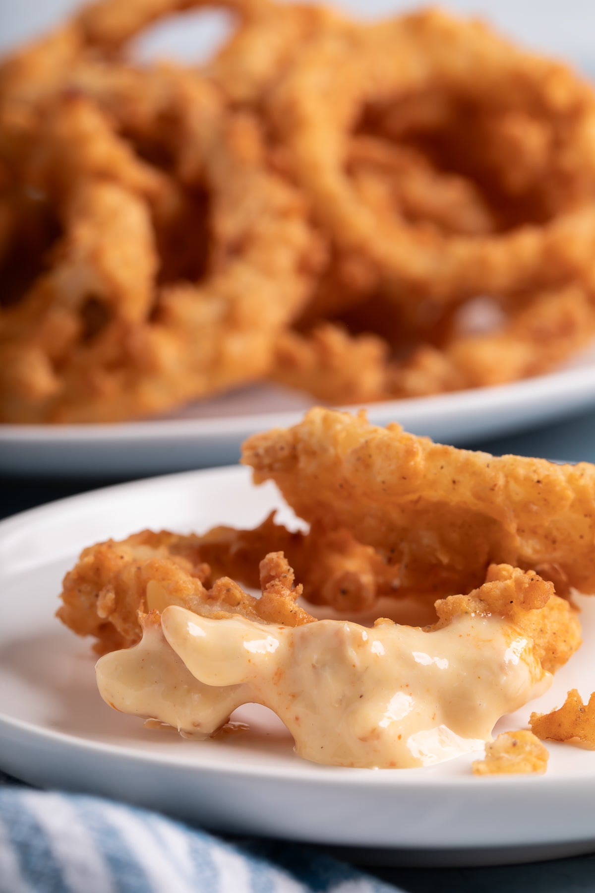 Onion Rings with Dipping Sauce