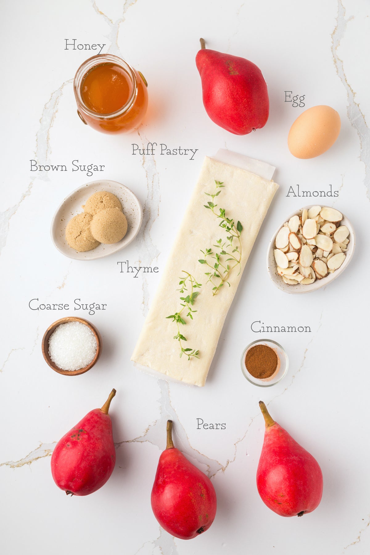 Upside-Down Pear Puff Pastry Tarts