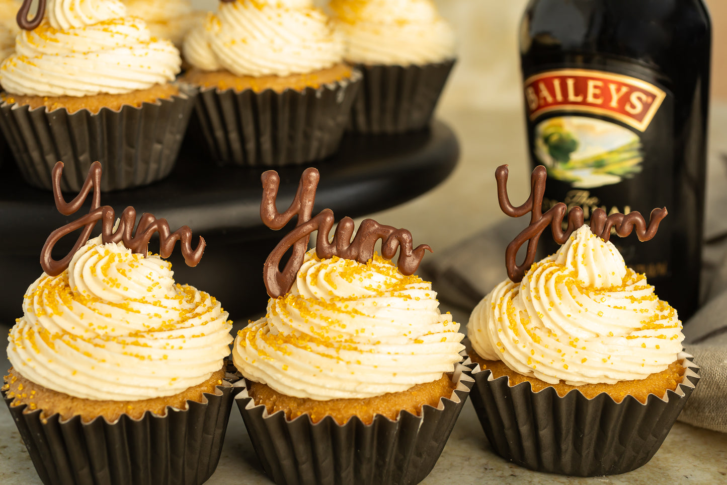 Baileys Coffee Cupcakes with Baileys Buttercream