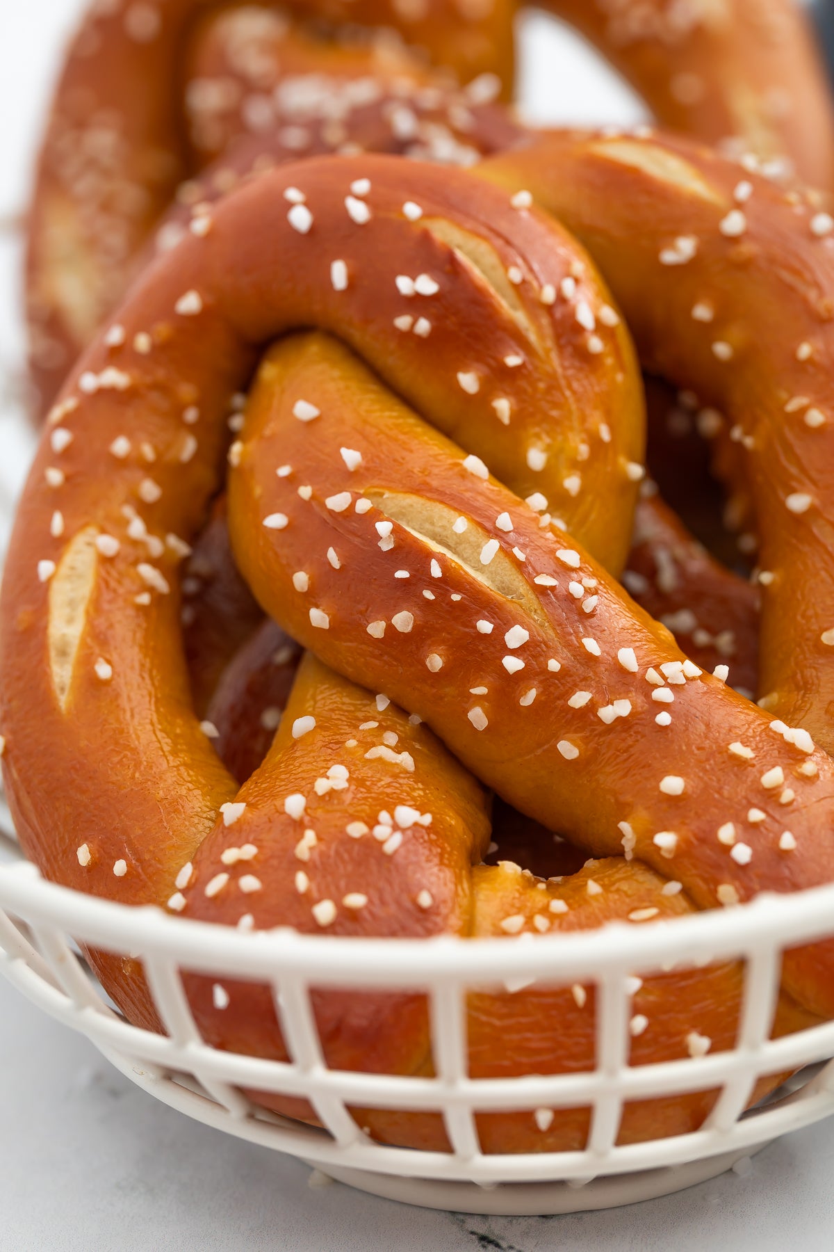 Homemade Pretzels with Cheese Sauce