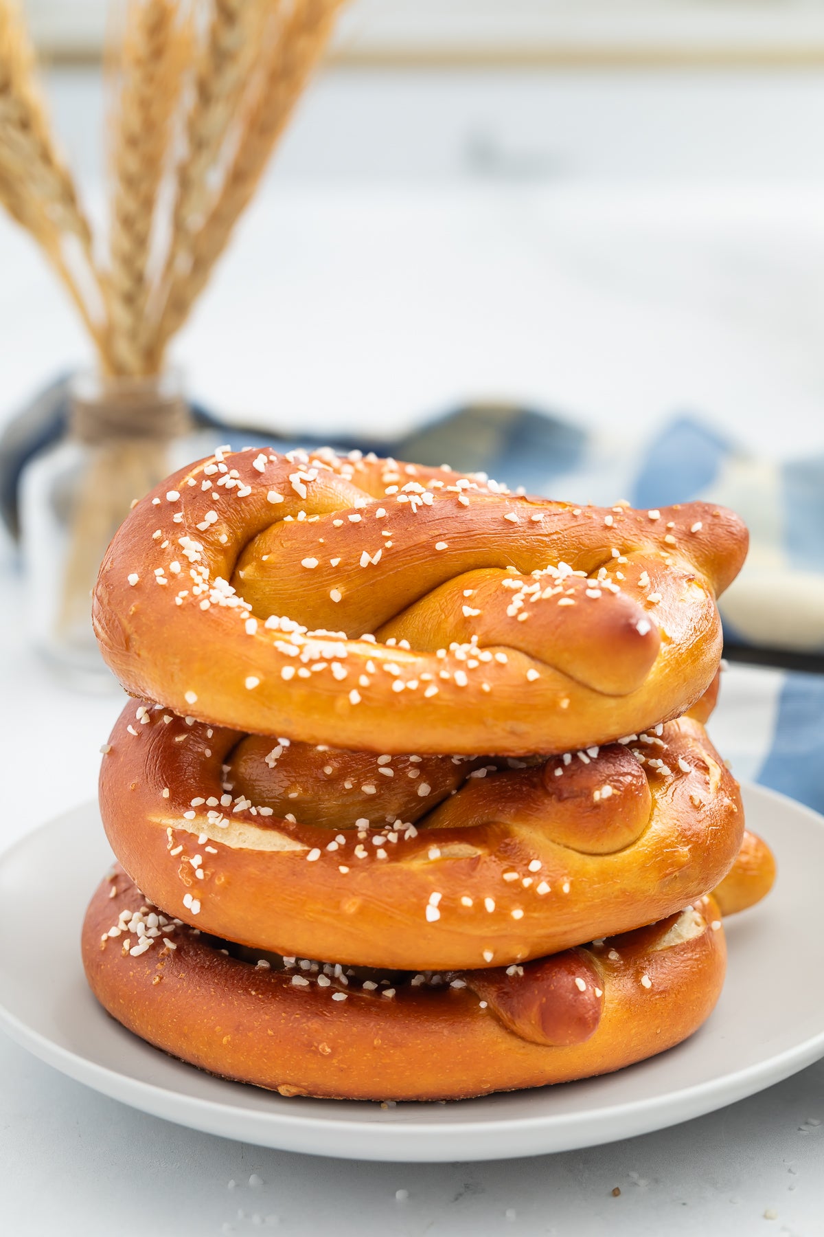 Homemade Pretzels with Cheese Sauce