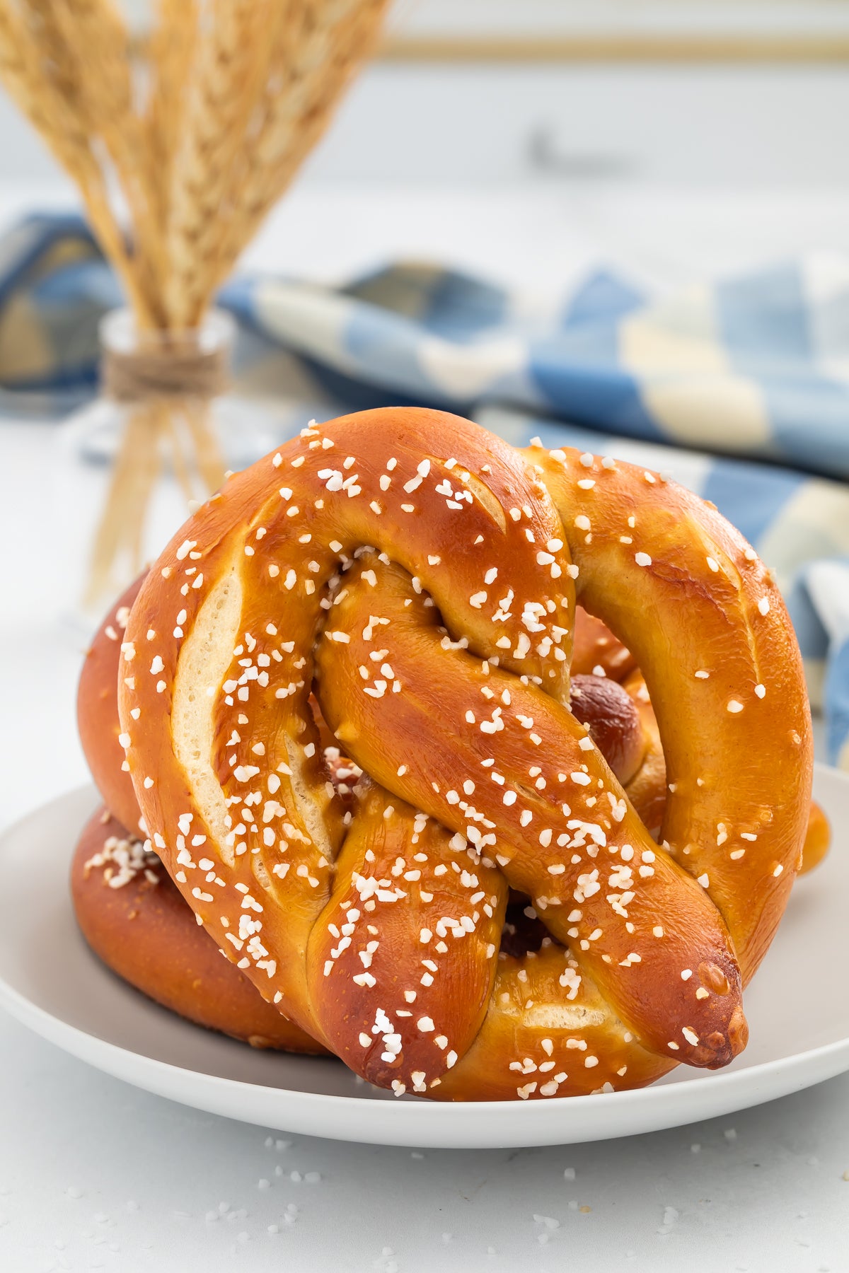 Homemade Pretzels with Cheese Sauce