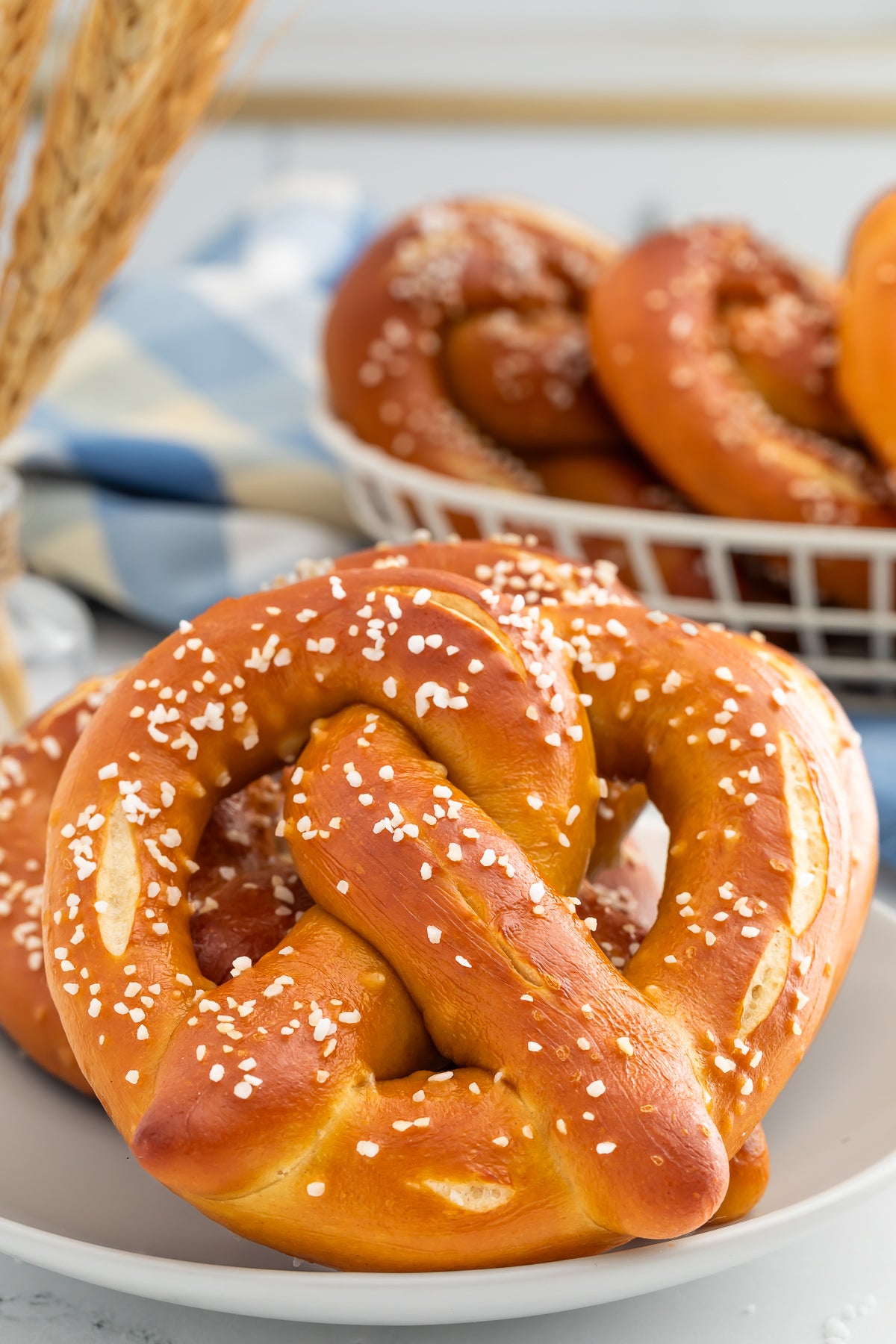 Homemade Pretzels with Cheese Sauce