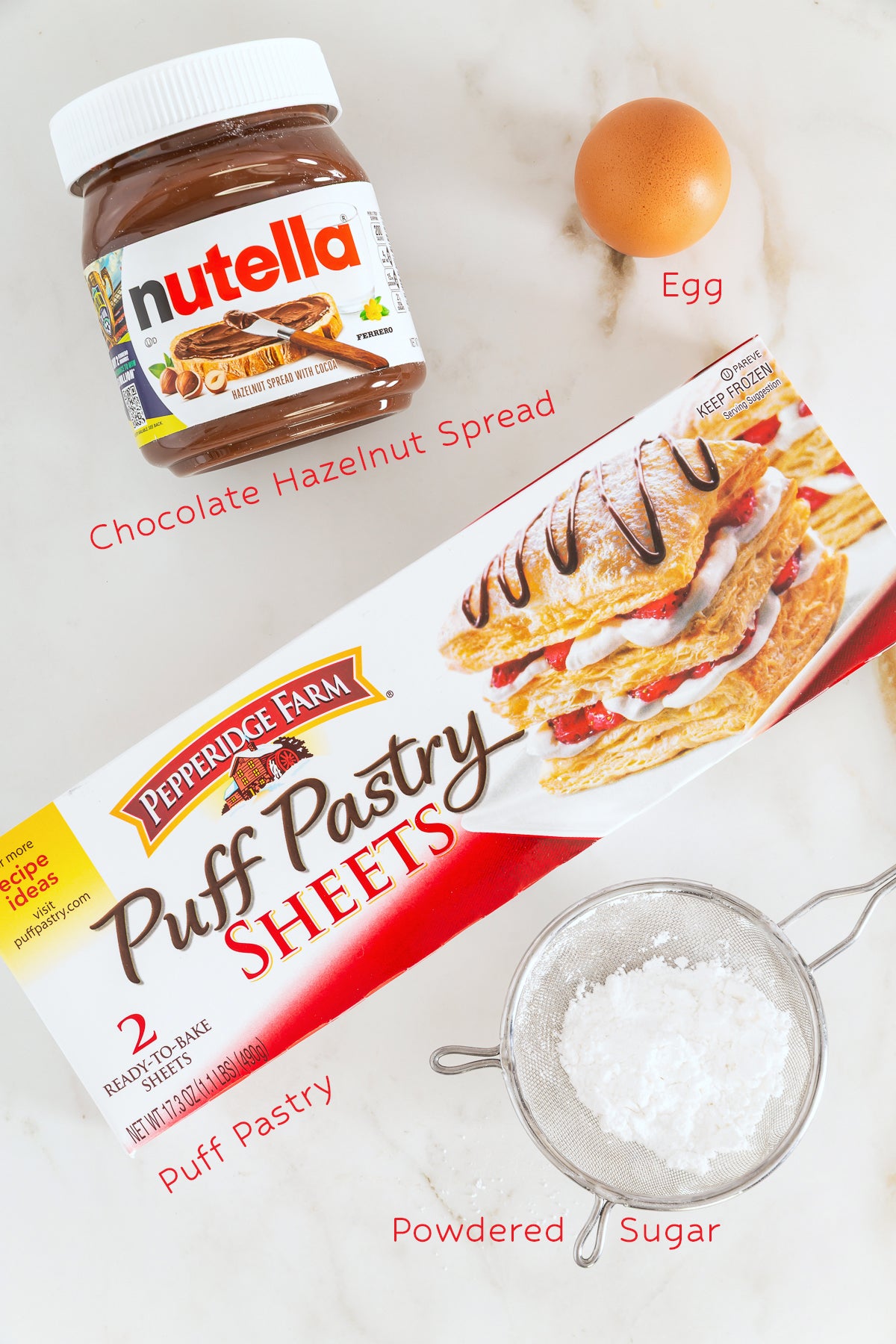 Nutella Puff Pastries
