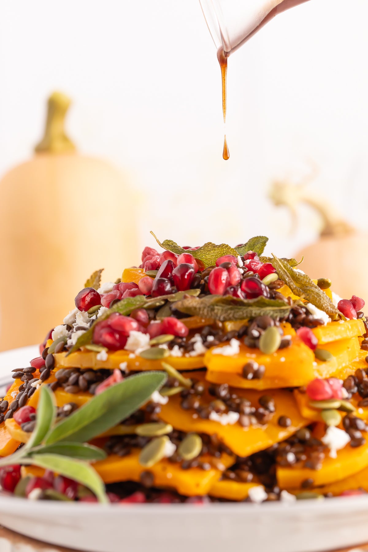 Roasted Butternut Squash and Lentils