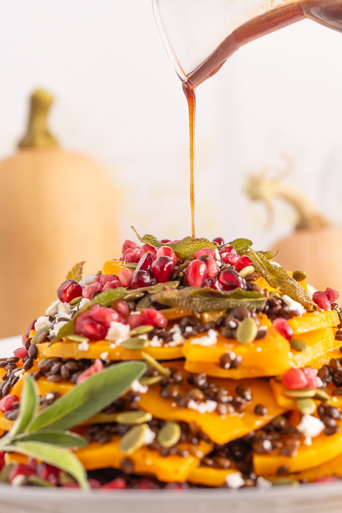 Roasted Butternut Squash and Lentils