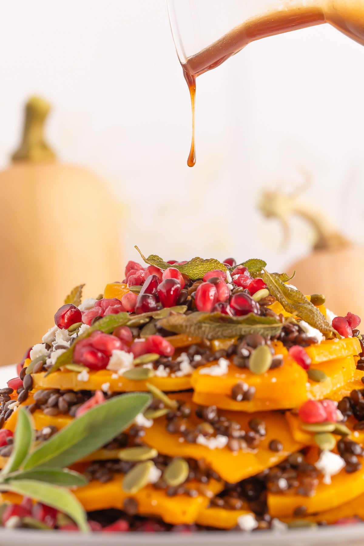 Roasted Butternut Squash and Lentils