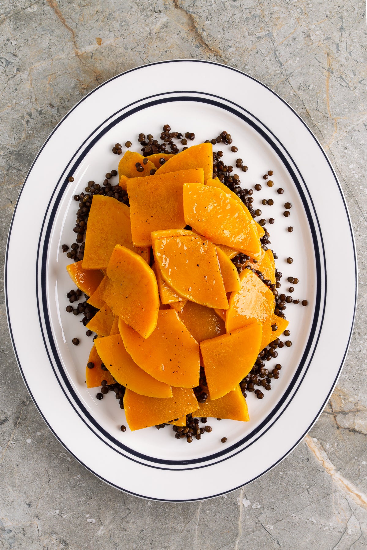 Roasted Butternut Squash and Lentils