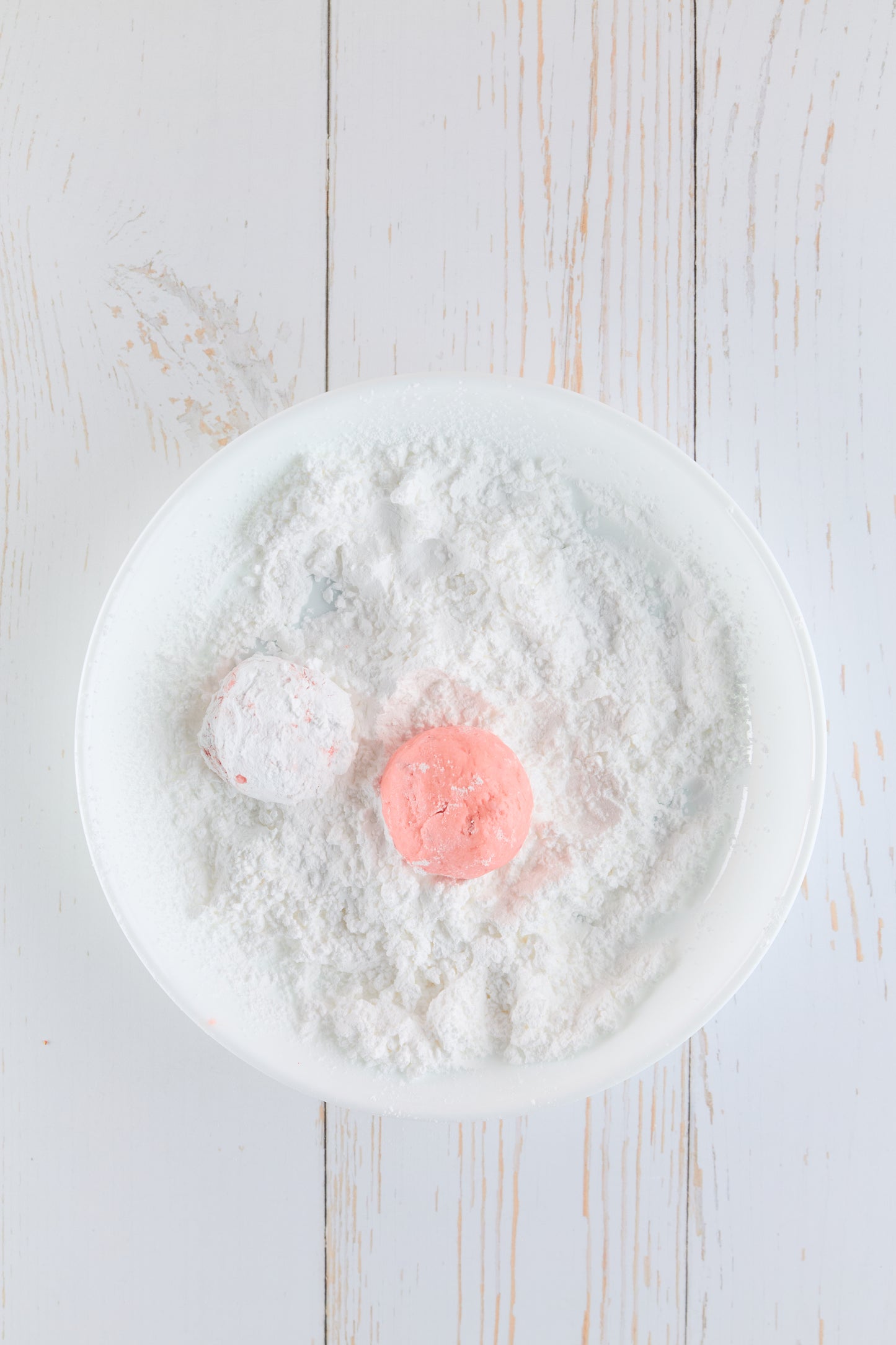 Strawberry Crinkle Cookies