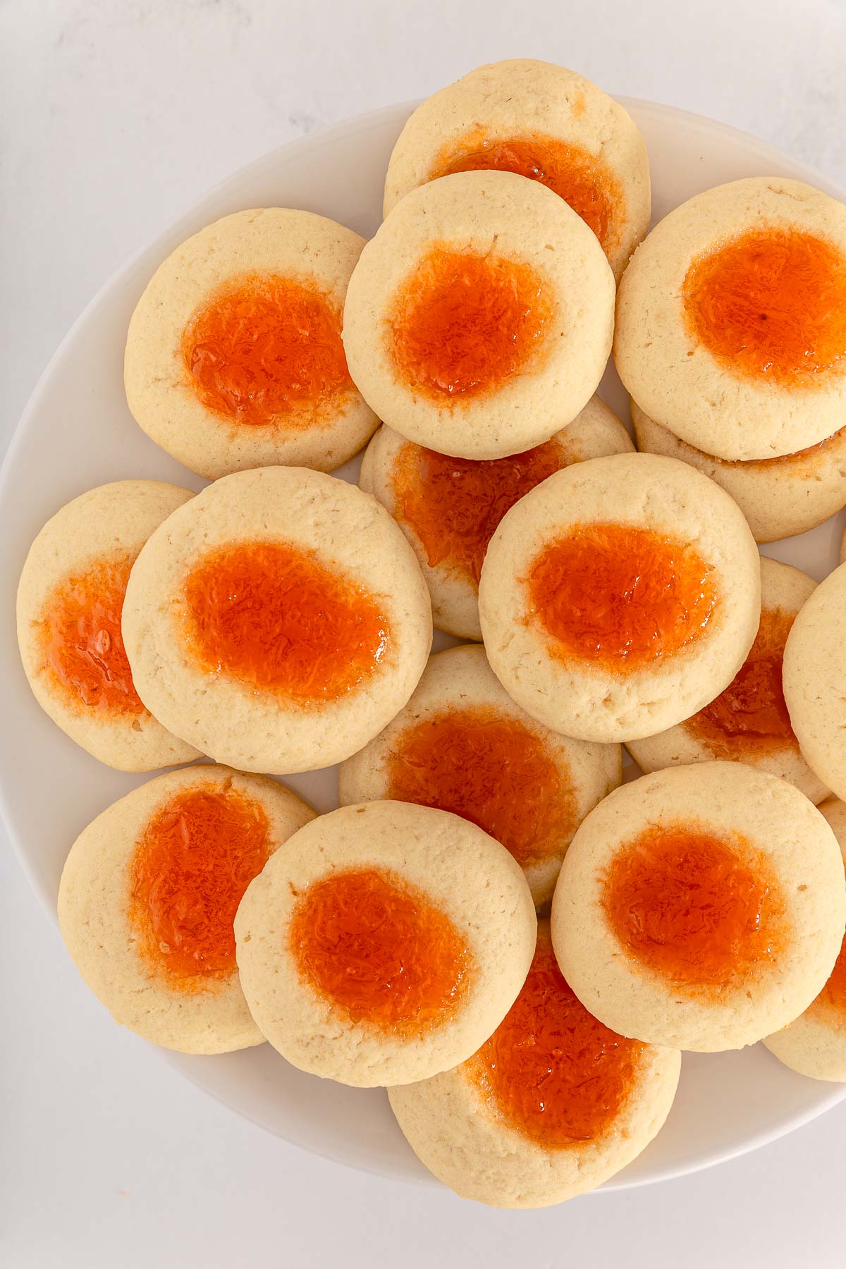 Apricot Jam & Thumbprint Cookies