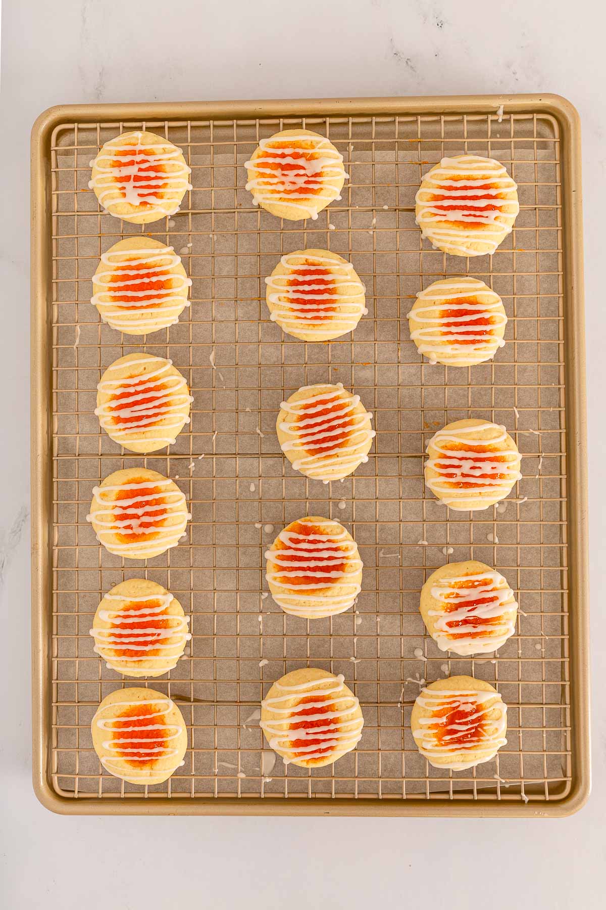 Apricot Jam & Thumbprint Cookies