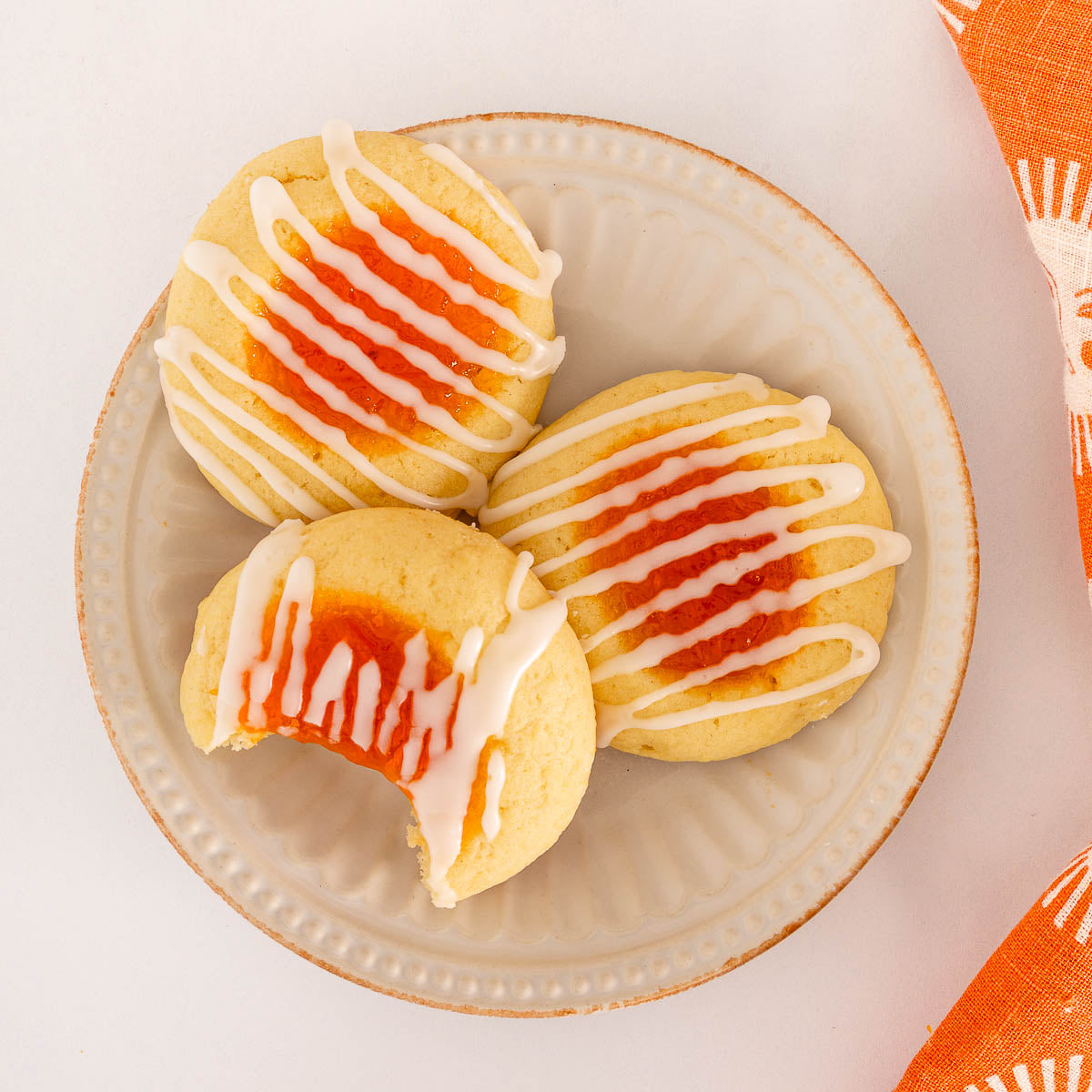Apricot Jam & Thumbprint Cookies