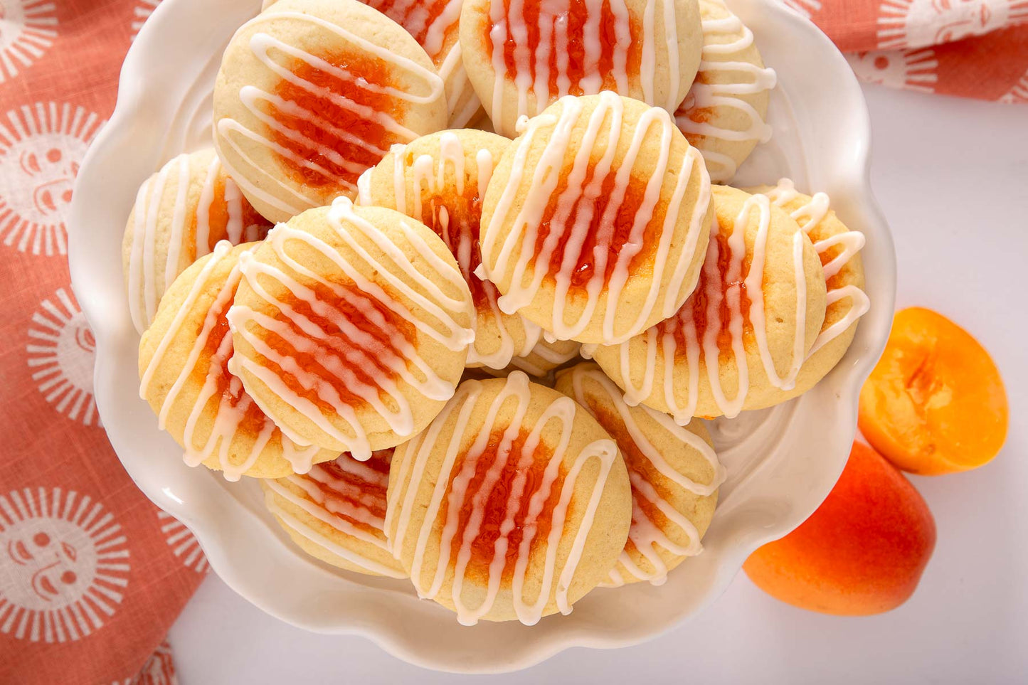 Apricot Jam & Thumbprint Cookies