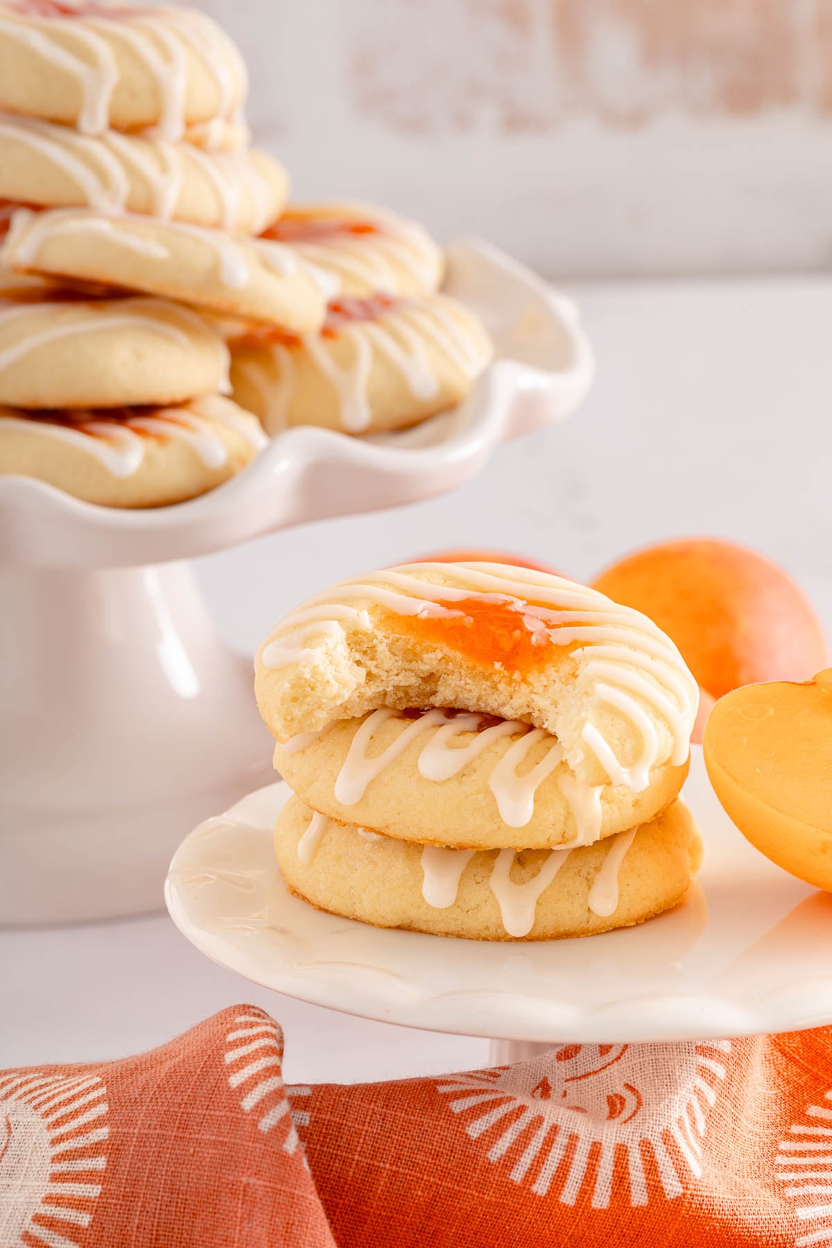 Apricot Jam & Thumbprint Cookies