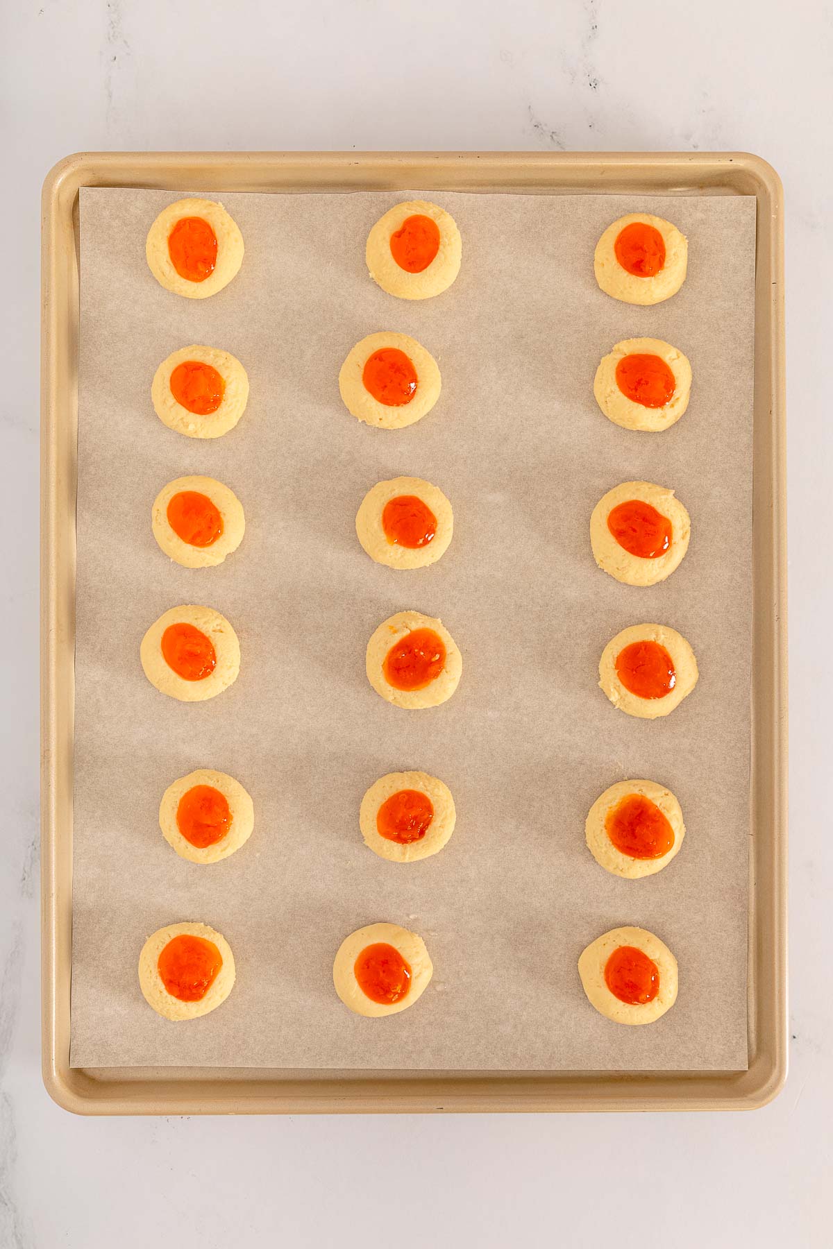 Apricot Jam & Thumbprint Cookies