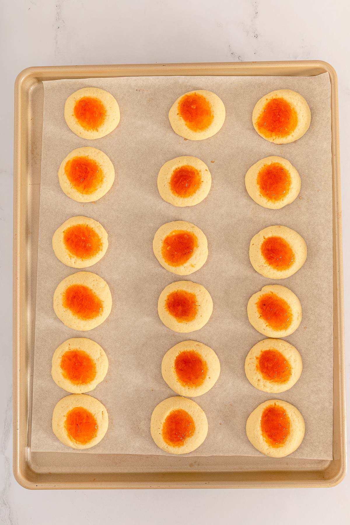 Apricot Jam & Thumbprint Cookies
