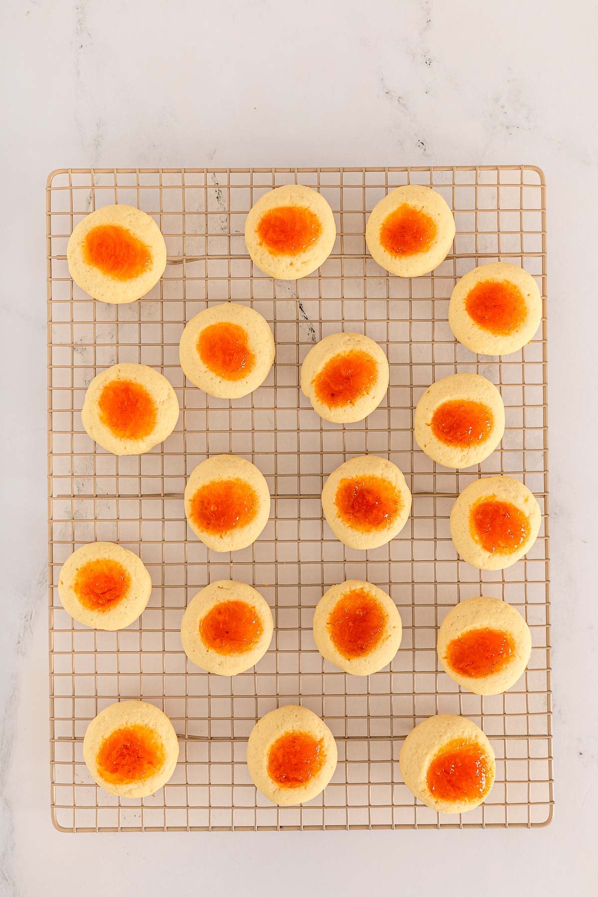 Apricot Jam & Thumbprint Cookies